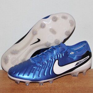 Nike Tiempo Legend 10 Elite FG Soccer Cleats Men 4.5 Women 6 Blue White